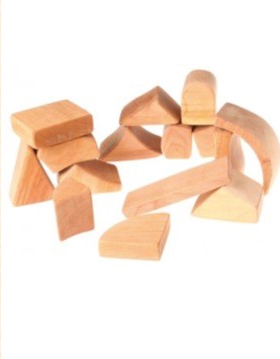 Waldorf Wooden Toys Wood Blocks, Wooden Horse Knight Figures