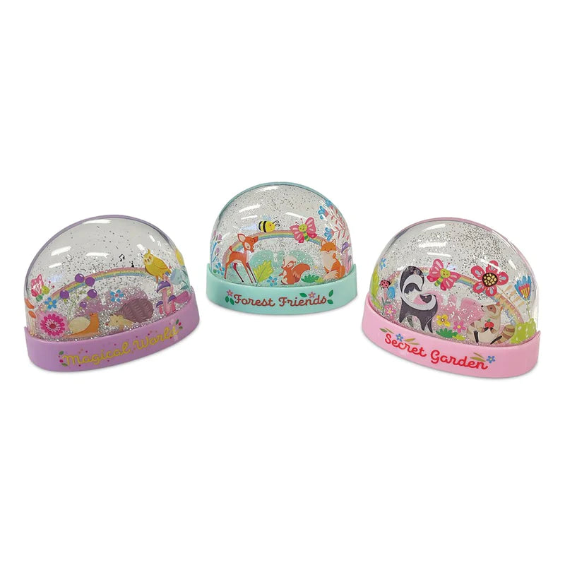 4M KidzMaker- Glitter Rainbow Snow Domes