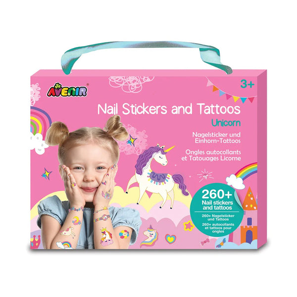 Avenir - Nail Stickers and Tattoos Unicorn