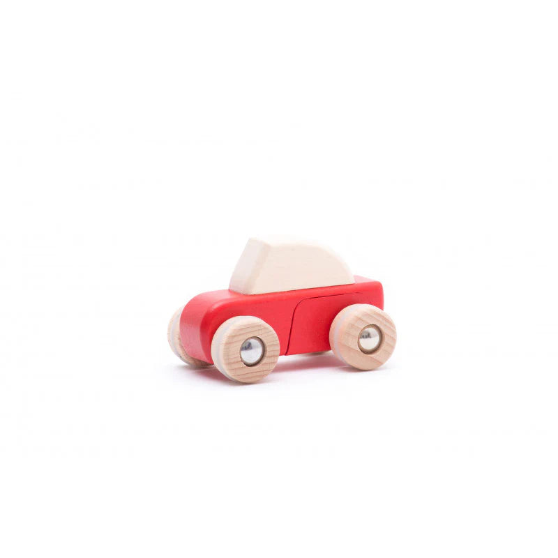 Bajo - Wooden Pull Back Speed Car