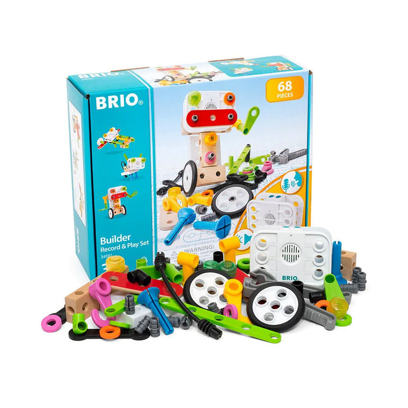 Brio -  Builder Record & Play Set, 68 Pieces