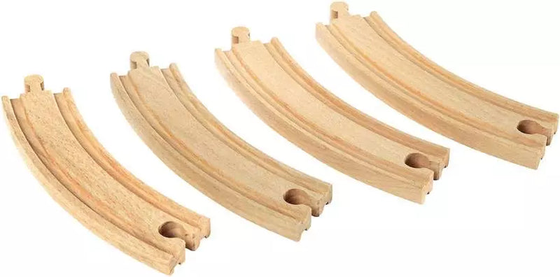 Brio - Large Curved Tracks 4 Pieces