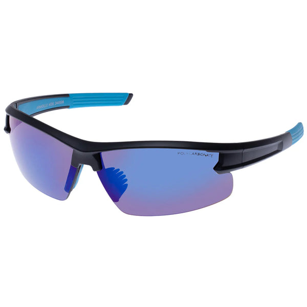 Cancer Council Sunshades Eyewear - Armadillo Kids, Matte Black/Blue