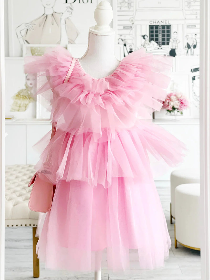 Claris - Fashion Tulle Dress Pink