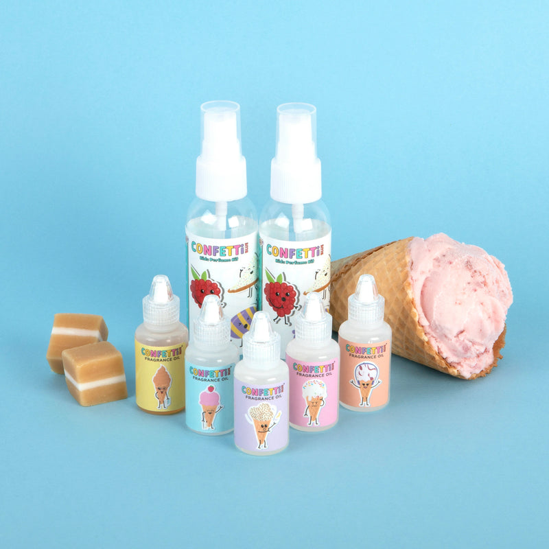 Confetti Blue - Ice Cream Scented Perfume Making Kit