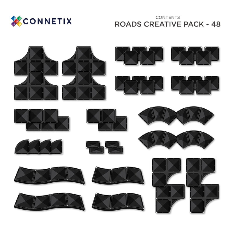 Connetix - Creative Roads 48 Piece Pack