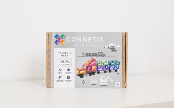 Connetix - Pastel Transport 50 Piece Pack