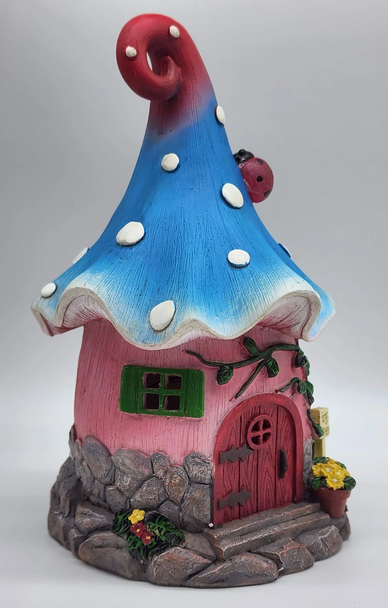 Cotton Candy Imports - Fairy House Blue Solar