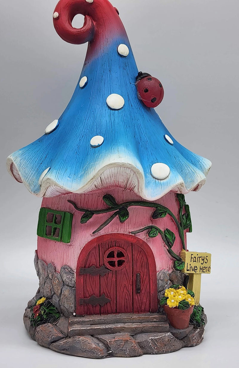 Cotton Candy Imports - Fairy House Blue Solar