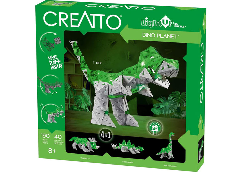 Creatto - Light-Up Crafting Kit Dino Planet