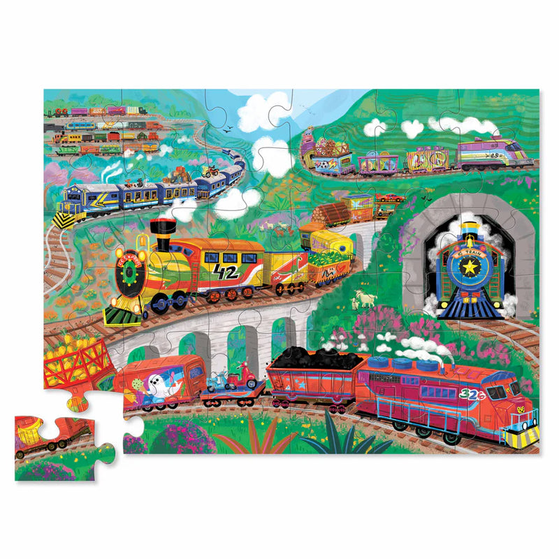 Crocodile Creek - All Aboard 36 Piece Floor Puzzle