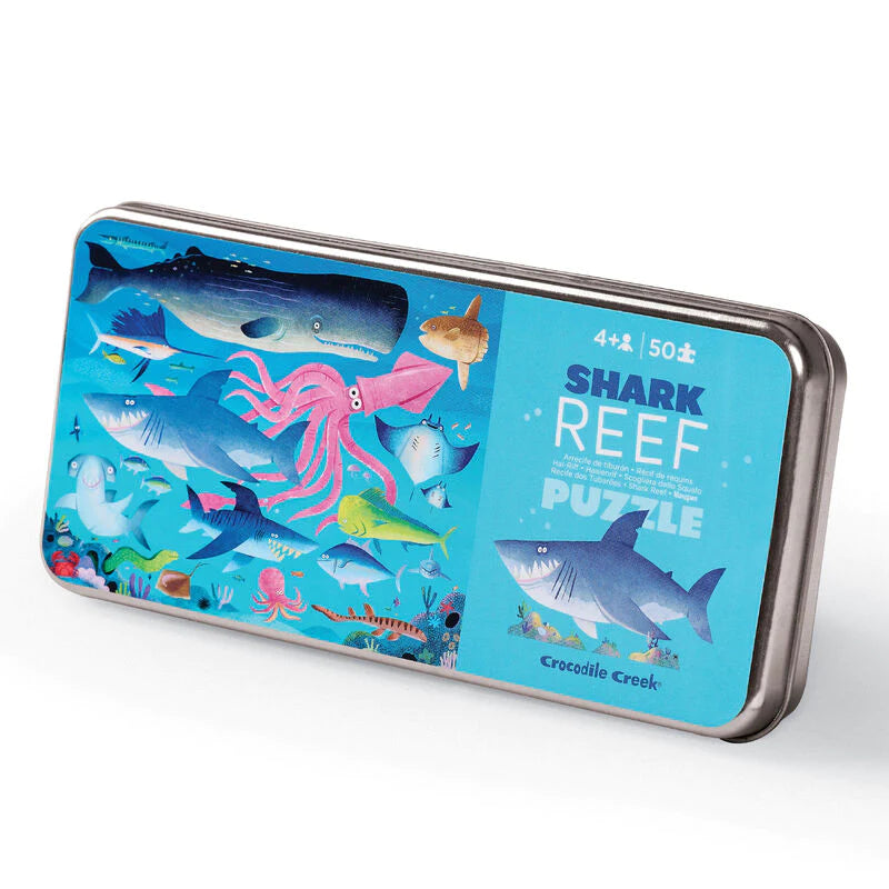 Crocodile Creek - 50 Piece Puzzle in a Tin, Shark Reef