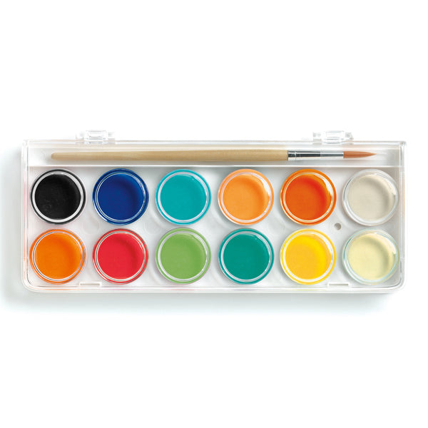 Djeco - 12 Gouache Paint Set