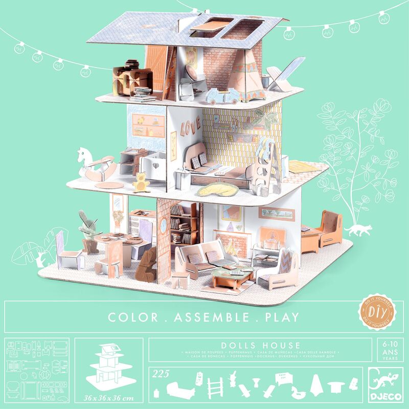 Djeco - Colour Assemble Play, Dolls House