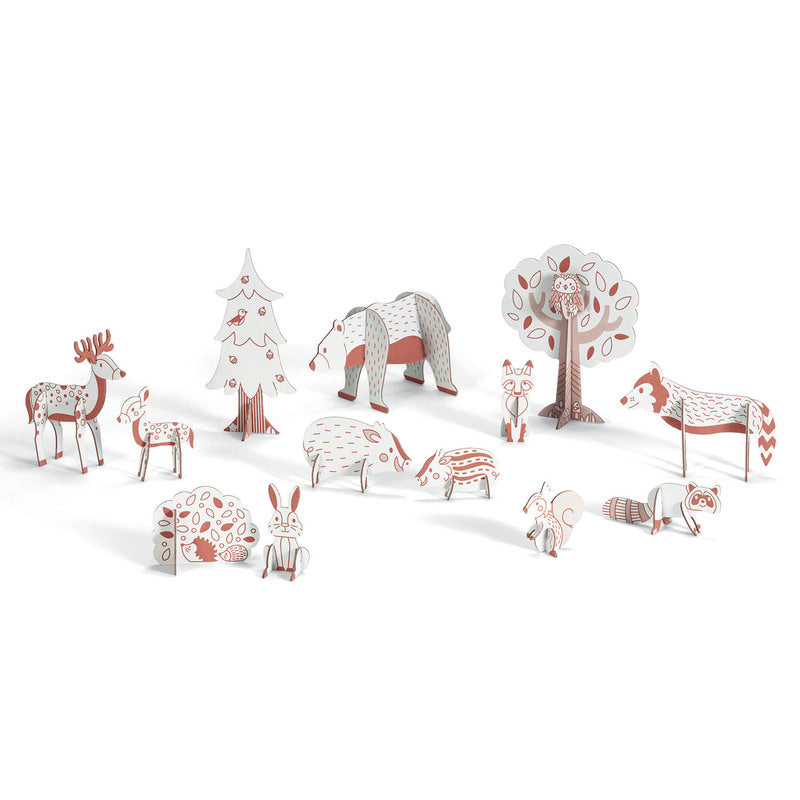 Djeco - Colour Assemble Play, Woodland