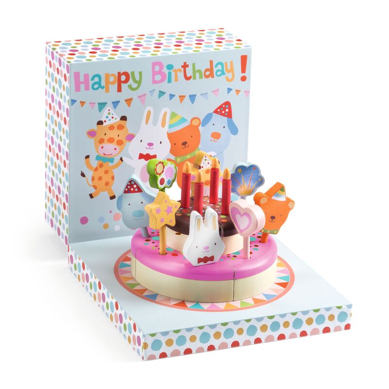 Djeco - Happy Birthday Cake & Candles