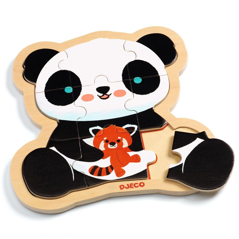 Djeco - Puzzlo Panda Wooden Puzzle