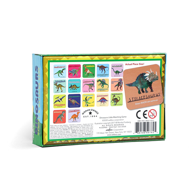 Eeboo - Dinosaurs Memory & Matching Game