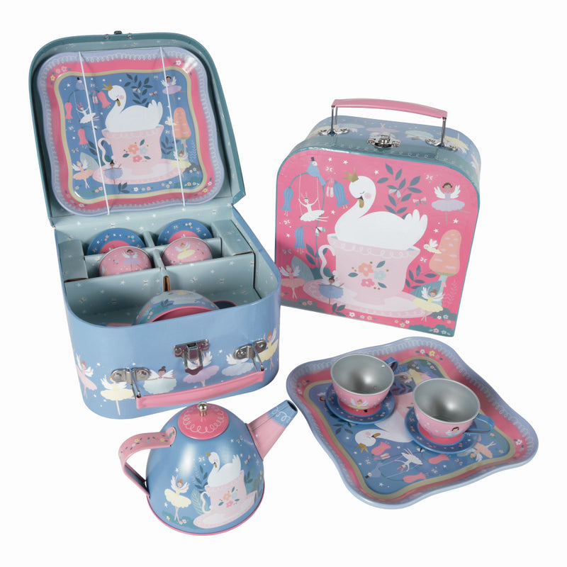 Floss & Rock 7 Pc Tin Tea Set