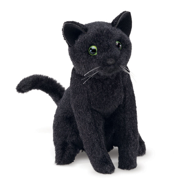 Folkmanis- Mini Black Cat Finger Puppet