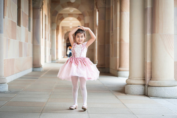 Great Pretenders - Holiday Ballerina Dress, Dusty Rose