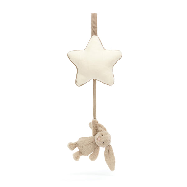 Jellycat - Musical Bashful Beige Bunny and Star