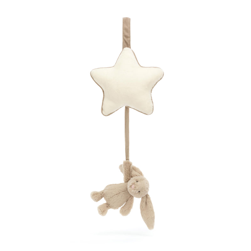 Jellycat - Musical Bashful Beige Bunny and Star