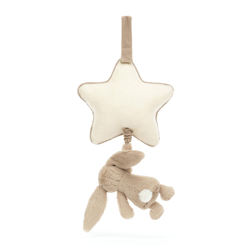 Jellycat - Musical Bashful Beige Bunny and Star