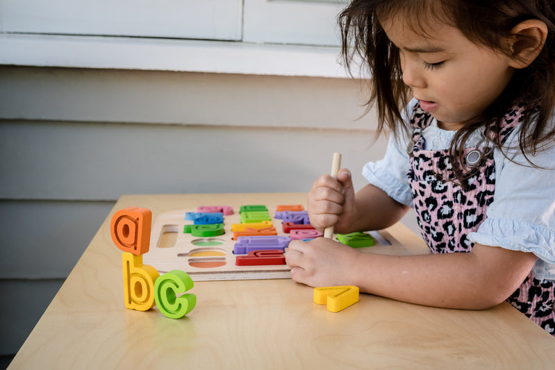 Kiddie Connect - Handcarry Lowercase abc Trace Puzzle