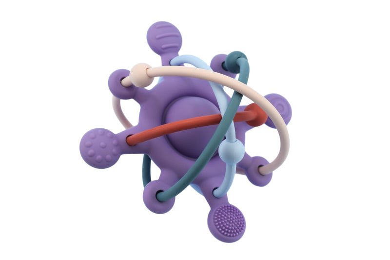 Koala Dream - Sensory Space Rattle Teether, Purple