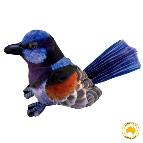 Huggable Toys Luna Blue Wren Soft Toy