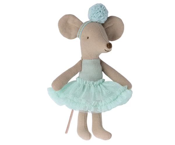 Maileg - Ballerina Mouse Little Sister, Light Mint