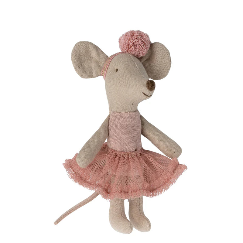 Maileg - Ballerina Mouse Little Sister, Rose