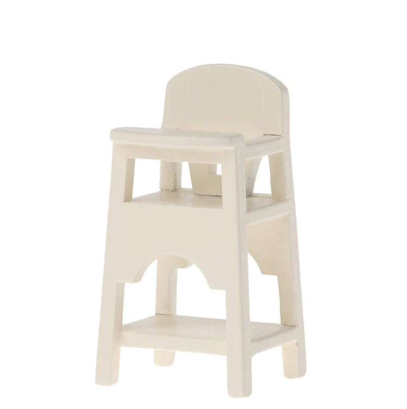 Maileg - High Chair Mouse, Off-White