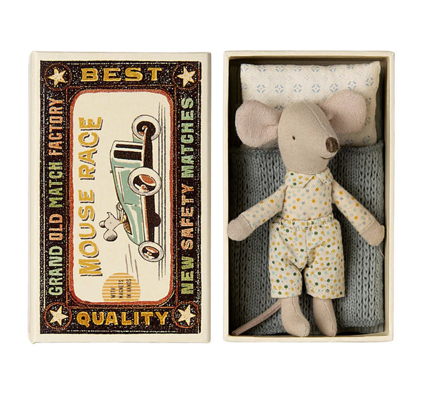 Maileg - Little Brother Mouse In Matchbox