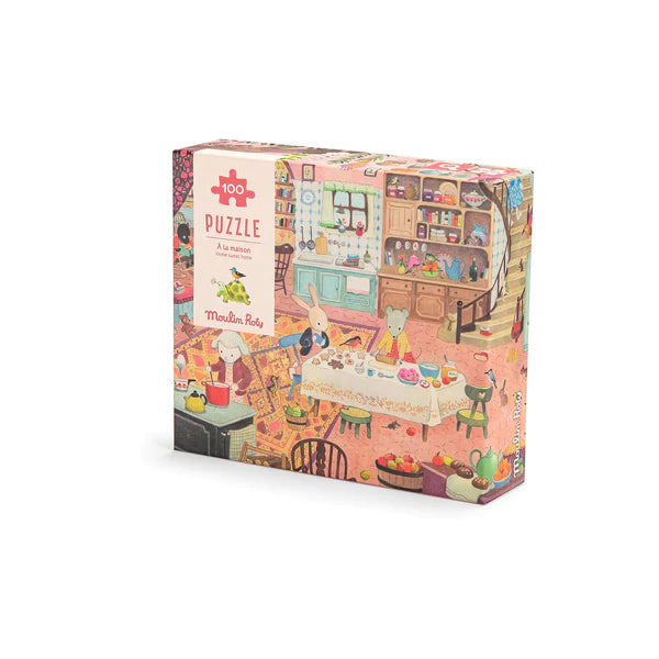 Moulin Roty - Home Sweet Home, 100 Piece Puzzle