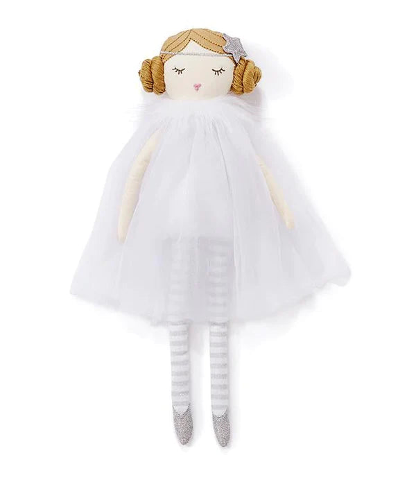 nana huchy doll with buns in her hair and sleeping eyes 