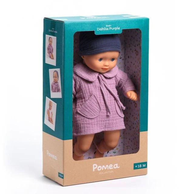 Pomea Dolls by Djeco- Soft Body Dahlia Purple