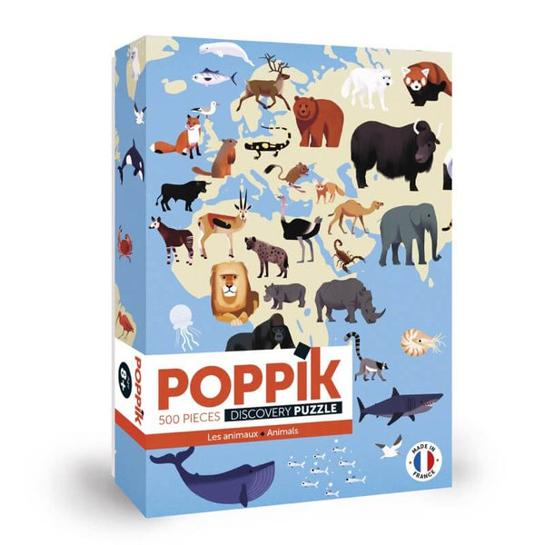 Poppik - Animal Discovery Puzzle, 500 pieces