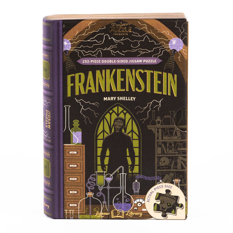 Professor Puzzle - Frankenstein 252-Piece Double-Sided Jigsaw Puzzle