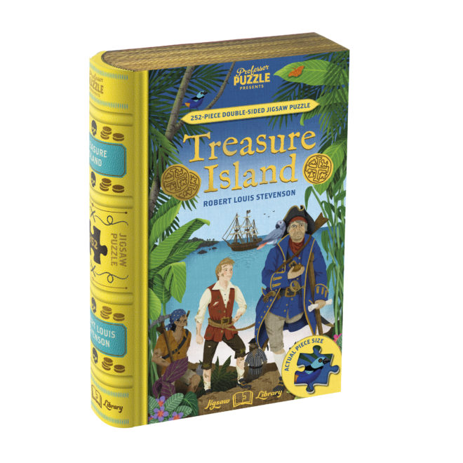 Professor Puzzle - Treasure Island 252-Piece Double-Sided Jigsaw Puzzle