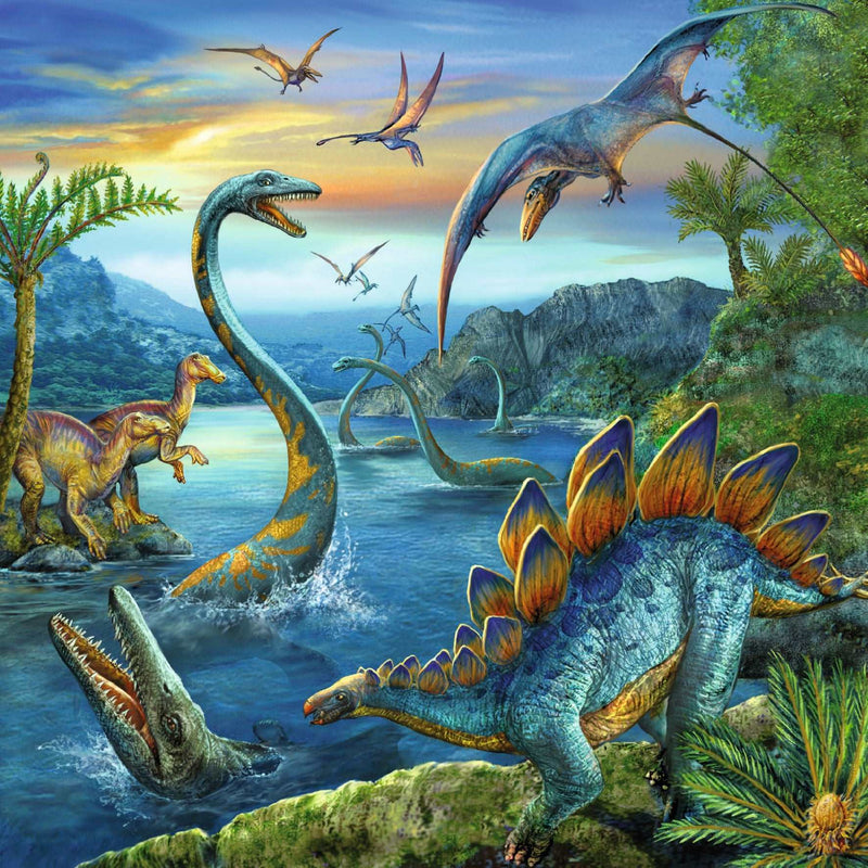 Ravensburger - Jigsaw Puzzle, 3 x 49 Pieces, Dinosaur Fascination