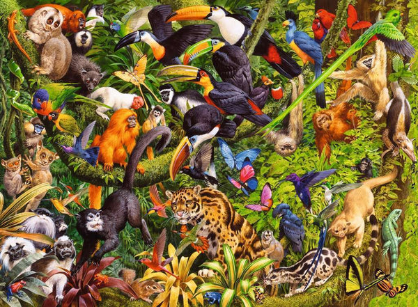 Ravensburger - Jigsaw Puzzle, 200 pices XXL, Marvellous Menagerie