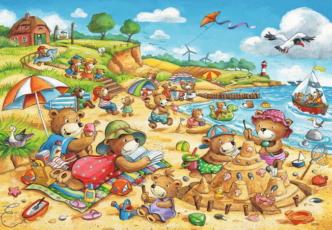 Ravensburger - 2 x 24-Piece Puzzle, Seaside Holiday