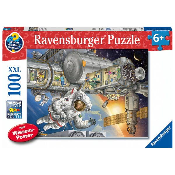 Ravensburger - Jigsaw Puzzle, 100 pices XXL, On the Space Station