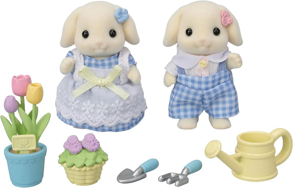 Sylvanian Families - Flora Rabbit Sister and Brother Gardening Set