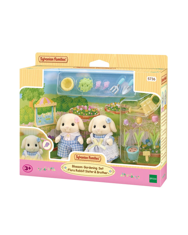 Sylvanian Families - Flora Rabbit Sister and Brother Gardening Set