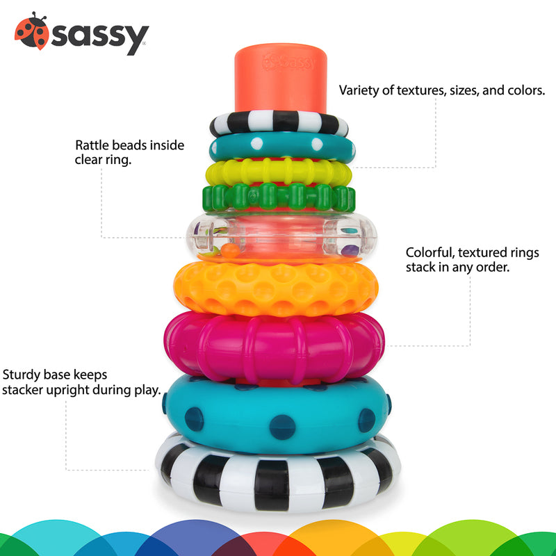 sassy baby ring stacker and rattle 