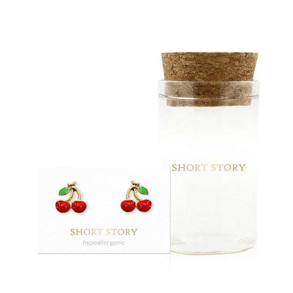 Short Story Earring Cherry