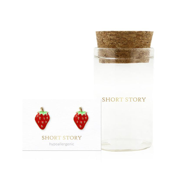 Short Story Earring Strawberry